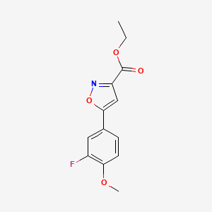 Ethyl 5-(3-Fluoro-4-methoxyphenyl)isoxazole-3-carboxylate