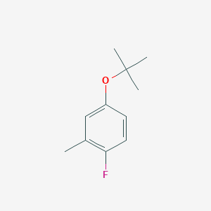 molecular formula C11H15FO B13708608 5-(tert-Butoxy)-2-fluorotoluene 