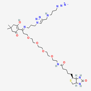 molecular formula C38H63N11O8S B13708610 Dde Biotin Azide Plus 