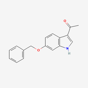 molecular formula C17H15NO2 B13708638 3-Acetyl-6-(benzyloxy)indole 