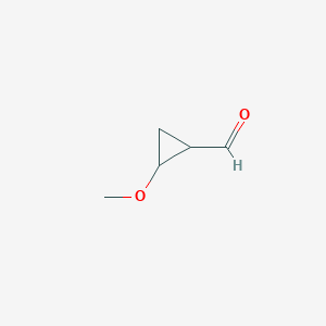 molecular formula C5H8O2 B13708642 2-Methoxycyclopropanecarbaldehyde 