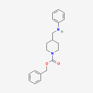 molecular formula C20H24N2O2 B13708656 Phenylmethyl 4-[(phenylamino)methyl]piperidinecarboxylate 