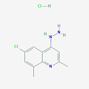 6-Chloro-2,8-dimethyl-4-hydrazinoquinoline hydrochloride