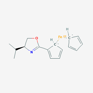 cyclopenta-1,3-diene;(4S)-2-cyclopenta-1,3-dien-1-yl-4-propan-2-yl-4,5-dihydro-1,3-oxazole;iron(2+)