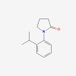 molecular formula C13H17NO B13708697 1-(2-Isopropylphenyl)-2-pyrrolidinone 