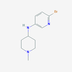 molecular formula C11H16BrN3 B13708715 6-Bromo-N-3-amino--(1-methyl-4-piperidyl)pyridine 