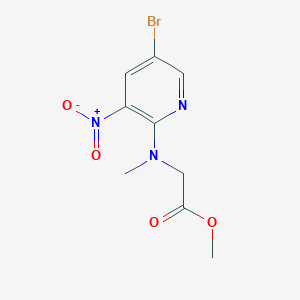 Methyl N-(5-bromo-3-nitropyridin-2-yl)-N-methylglycinate