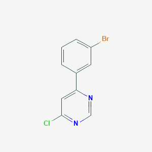 molecular formula C10H6BrClN2 B1370875 4-(3-Bromophenyl)-6-chloropyrimidine 
