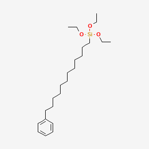 molecular formula C24H44O3Si B13708769 Triethoxy(12-phenyldodecyl)silane 