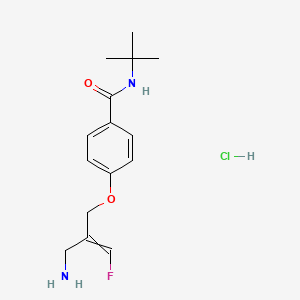 molecular formula C15H22ClFN2O2 B13708785 4-{[(2E)-2-(aminomethyl)-3-fluoroprop-2-en-1-yl]oxy}-N-tert-butylbenzamide hydrochloride 