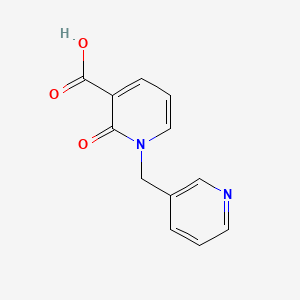 molecular formula C12H10N2O3 B1370879 2-Oxo-1-(pyridin-3-ylmethyl)-1,2-dihydropyridine-3-carboxylic acid CAS No. 954225-20-8