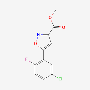 Methyl 5-(5-Chloro-2-fluorophenyl)isoxazole-3-carboxylate