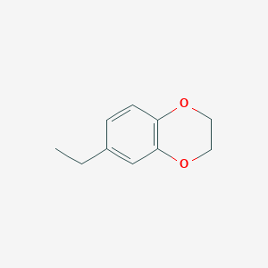 molecular formula C10H12O2 B13708798 6-Ethyl-2,3-dihydrobenzo[b][1,4]dioxine 