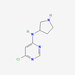 6-chloro-N-(pyrrolidin-3-yl)pyrimidin-4-amine
