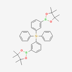 molecular formula C36H42B2O4Si B13708817 (Diphenylsilanediyl)bis(3,1-phenylene)di(boronic Acid Pinacol Ester) 