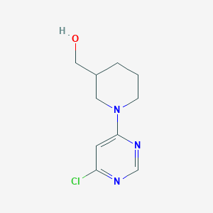 molecular formula C10H14ClN3O B1370882 [1-(6-氯嘧啶-4-基)哌啶-3-基]甲醇 CAS No. 939986-74-0