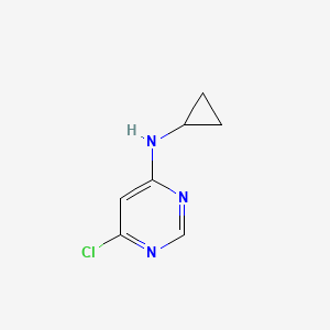molecular formula C7H8ClN3 B1370883 6-Chloro-N-cyclopropylpyrimidin-4-amine CAS No. 941294-43-5