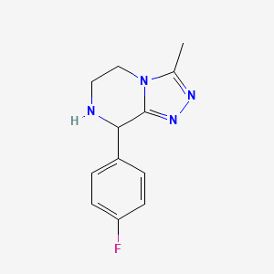 8-(4-Fluorophenyl)-3-methyl-5,6,7,8-tetrahydro-[1,2,4]triazolo[4,3-a]pyrazine