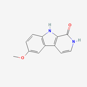 molecular formula C12H10N2O2 B13708839 6-Methoxy-2,9-dihydro-1h-pyrido[3,4-b]indol-1-one 