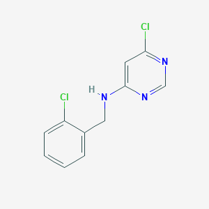 molecular formula C11H9Cl2N3 B1370884 6-chloro-N-(2-chlorobenzyl)pyrimidin-4-amine 