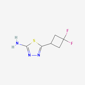 molecular formula C6H7F2N3S B13708867 2-Amino-5-(3,3-difluorocyclobutyl)-1,3,4-thiadiazole 