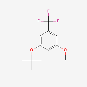 molecular formula C12H15F3O2 B13708887 1-(tert-Butoxy)-3-methoxy-5-(trifluoromethyl)benzene 