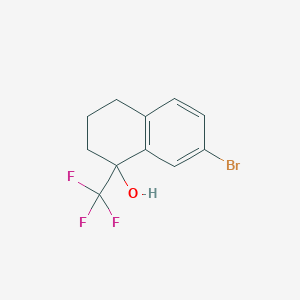 7-Bromo-1-hydroxy-1-(trifluoromethyl)-1,2,3,4-tetrahydronaphthalene