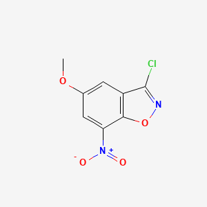 molecular formula C8H5ClN2O4 B13708929 3-Chloro-5-methoxy-7-nitrobenzisoxazole 