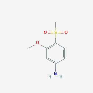 molecular formula C8H11NO3S B1370894 4-甲磺酰基-3-甲氧基苯胺 CAS No. 75259-31-3