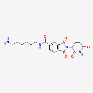 molecular formula C20H24N4O5 B13708994 Thalidomide-5-(C6-amine) 