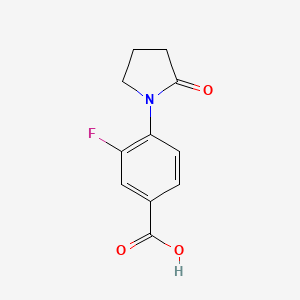 3-Fluoro-4-(2-oxo-1-pyrrolidinyl)benzoic Acid