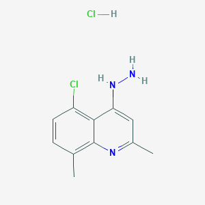 5-Chloro-2,8-dimethyl-4-hydrazinoquinoline hydrochloride