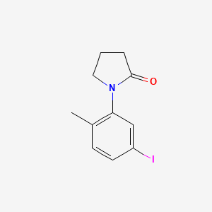 molecular formula C11H12INO B13709052 1-(5-Iodo-2-methylphenyl)-2-pyrrolidinone 