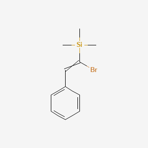 (1-Bromo-2-phenylethenyl)(trimethyl)silane