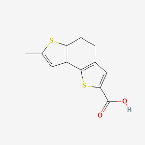 molecular formula C12H10O2S2 B1370907 7-甲基-4,5-二氢噻吩[2,3-e]-[1]苯并噻吩-2-羧酸 CAS No. 931353-92-3