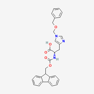 molecular formula C29H27N3O5 B13709080 Nalpha-Fmoc-pi-Bom-L-histidine CAS No. 138775-06-1