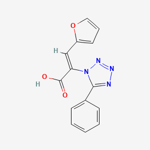 (2Z)-3-(2-furyl)-2-(5-phenyl-1H-tetrazol-1-yl)acrylic acid