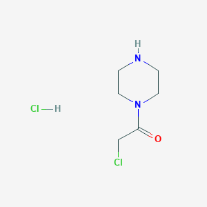 molecular formula C6H12Cl2N2O B137091 2-Chloro-1-(piperazin-1-yl)ethanone hydrochloride CAS No. 145222-00-0