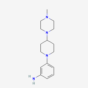 3-[4-(4-Methyl-1-piperazinyl)-1-piperidyl]aniline