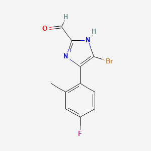 5-Bromo-4-(4-fluoro-2-methylphenyl)imidazole-2-carbaldehyde