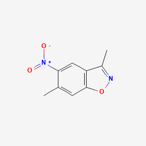 molecular formula C9H8N2O3 B13709130 3,6-Dimethyl-5-nitrobenzisoxazole 