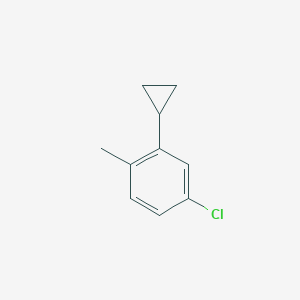 4-Chloro-2-cyclopropyl-1-methylbenzene