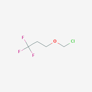 molecular formula C4H6ClF3O B13709138 3-(Chloromethoxy)-1,1,1-trifluoropropane 