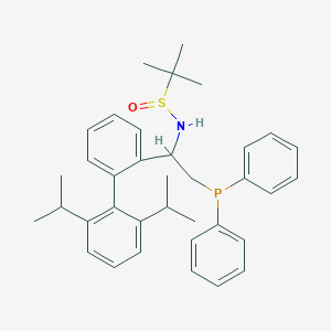 [S(R)]-N-[(1S)-1-(2',6'-Diisopropyl)-(1,1'-biphenyl)-2-yl]-2-(diphenylphosphino)ethyl]-2-methyl-2-propanesulfinamide