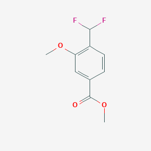 molecular formula C10H10F2O3 B13709151 Methyl 4-(Difluoromethyl)-3-methoxybenzoate 