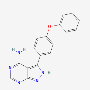 B1370916 3-(4-phenoxyphenyl)-1H-pyrazolo[3,4-d]pyrimidin-4-amine CAS No. 330786-24-8