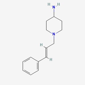 molecular formula C14H20N2 B1370918 1-[(2E)-3-phenylprop-2-en-1-yl]piperidin-4-amine 