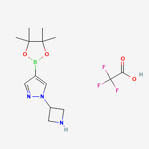 1-(3-Azetidinyl)pyrazole-4-boronic Acid Pinacol Ester Trifluoroacetate