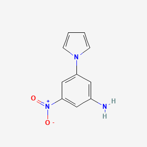 molecular formula C10H9N3O2 B1370919 1-(3-Amino-5-nitrophenyl)pyrrole 