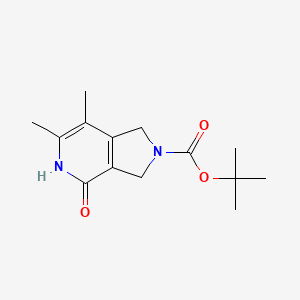 2-Boc-6,7-dimethyl-2,3-dihydro-1H-pyrrolo[3,4-c]pyridin-4(5H)-one